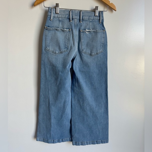 FRAME Turner Denim Jeans Wide Leg Mid Rise Crop Barrel Size 25 / 2 women TST696 - Picture 5 of 11